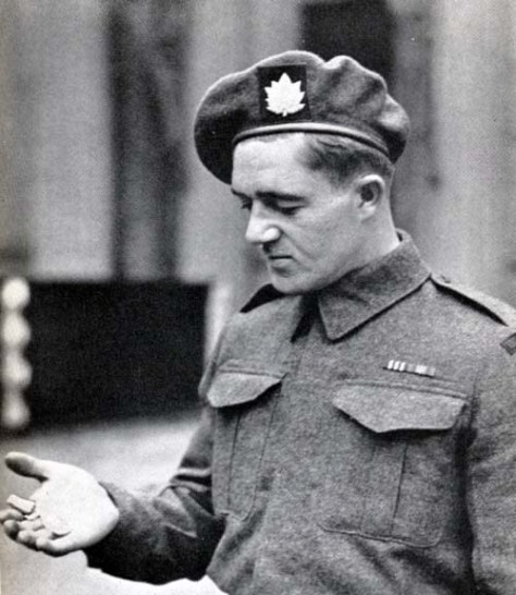 Rifleman W. Chicoski after receiving the Military Medal for valor on D-Day