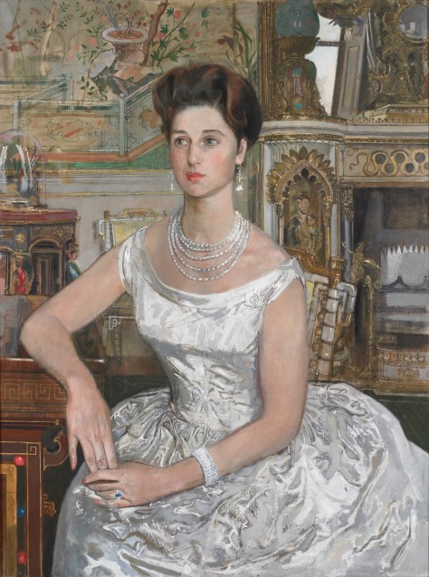 HRH Princess Alexandra, KG, GCVO – Colonel in Chief, 1960-2010. Original 40" x 30" oil on canvass painting by an unknown artist hangs in the Officers' Mess. Portrait photo by Christopher Lawson, June 17, 2010.