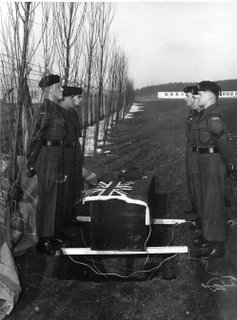 Funeral of Rfn Deuce Horn, Mascot 2nd Battalion Queen's Own Rifles of Canada, February 1958
