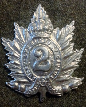 1943-44 QORofC Cap Badge - Graham Humphrey's Collection