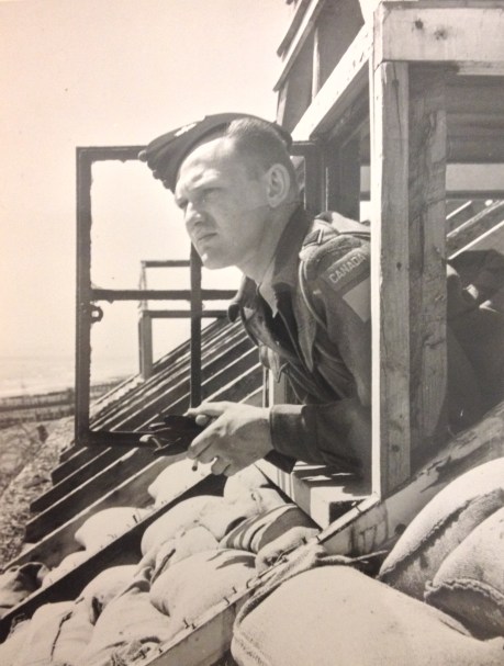 QOR Officer looking over the channel