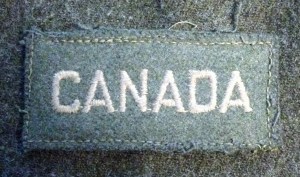 Canada shoulder title straight made in 1941