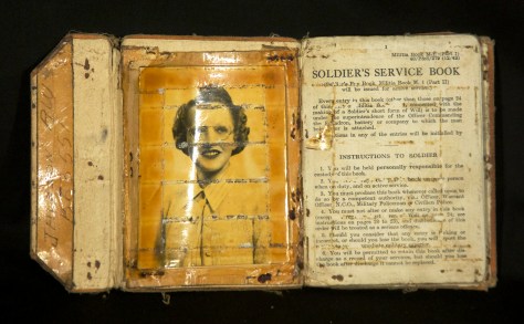 Inside of one of Rolph Jackson's pay books with a photo of Olive Lipski, who he would later marry.