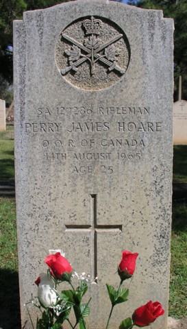 Graves of Rifleman P.F. Hoare, Dhekelia, Cyprus