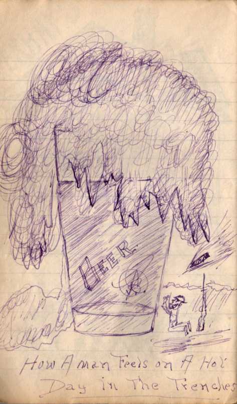 Beer sketch from Pridhams Diaries Vol. #4