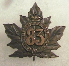 83rd Battalion Badge