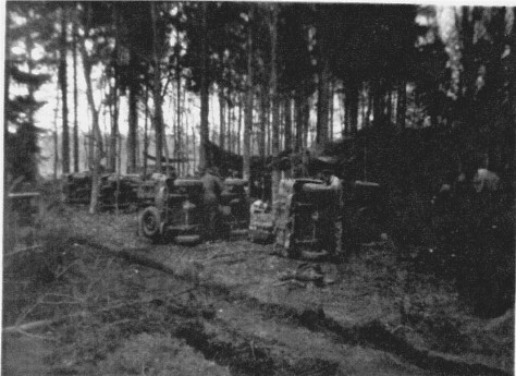 QOR Jeep maintenance in Woods La Capell France 11 Sept 1944