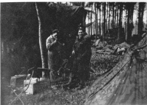 Rfn smoking in woods 11 Sept 44