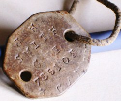First World War identity tag of James Herbert Smith, 3rd Battalion