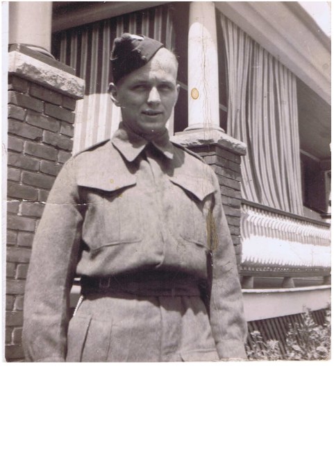 Rfn posing while on Leave in Toronto - QOR Museum Photo