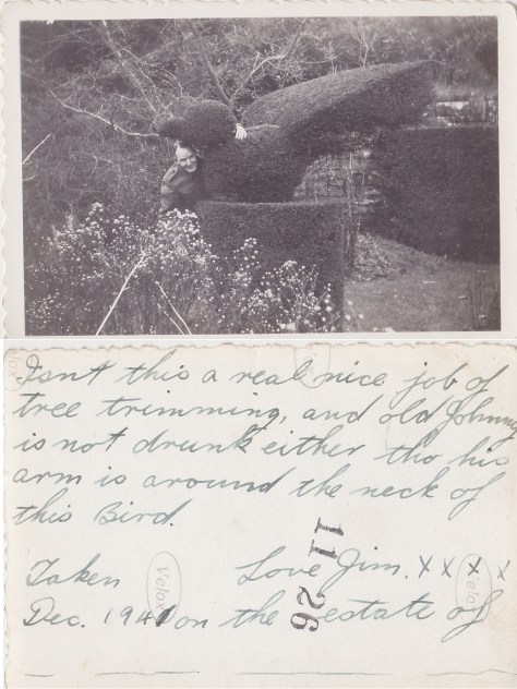 Rfn goofing around in Garden Dec 1941