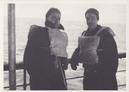 Rfn posing on boat 1941