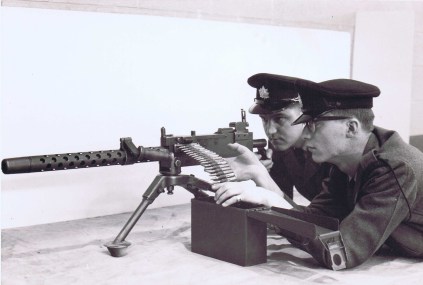 QOR Rifleman with .30 Caliber Machine Gun