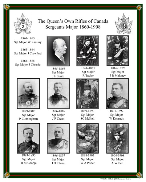 QOR Sgts Major 1860-1908